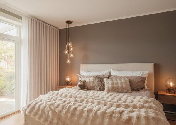 Skinnwille Home Collection Luxusní přehoz Misty Beige, 140x220 cm