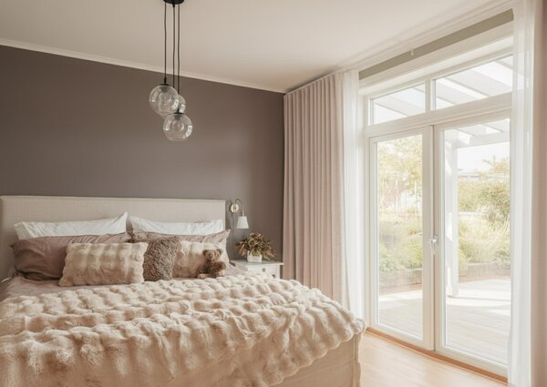 Skinnwille Home Collection Luxusní přehoz Misty Beige, 140x220 cm