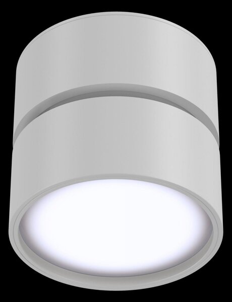 Maytoni Moderní stropní LED svítidlo ONDA, 12W, ⌀ 8,5 cm Barva: Černá, Teplota světla: 4000K - denní bílá