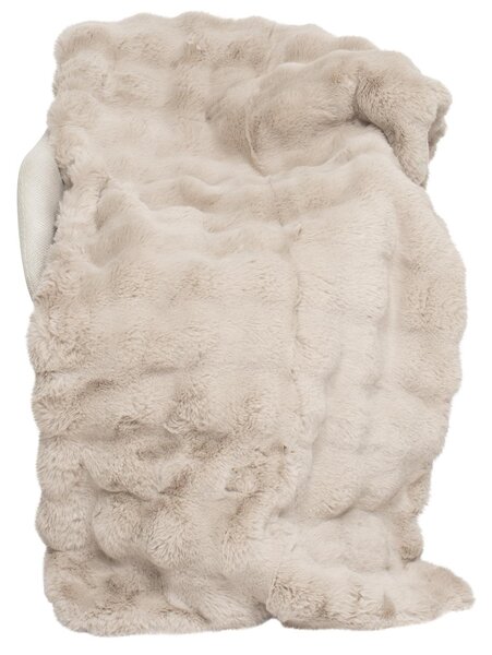 Skinnwille Home Collection Luxusní přehoz Misty Beige, 140x220 cm