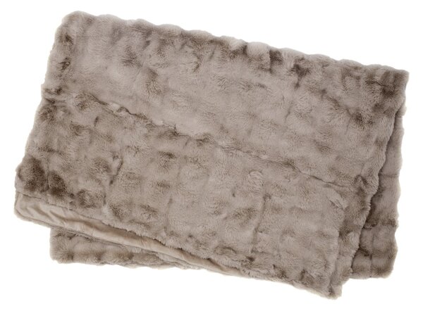 Skinnwille Home Collection Elegantní přehoz Misty Taupe, 140x220 cm