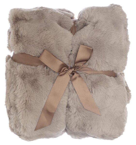 Skinnwille Home Collection Elegantní přehoz Misty Taupe, 140x220 cm