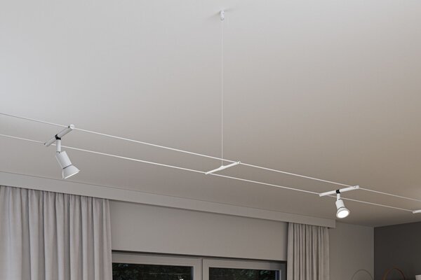 Paulmann 94598 CorDuo závěsný držák lankového systému, délka 1m, bílá