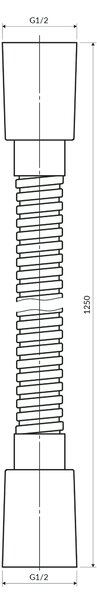 Omnires sprchová hadice 150 cm || 029BSB