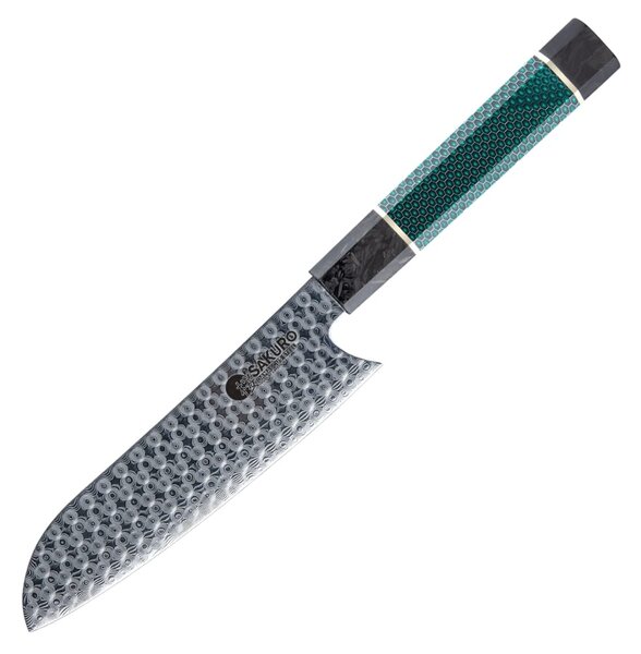Japonský nůž z damaškové oceli 110 vrstev SaKuRo Kensei 16,8 cm