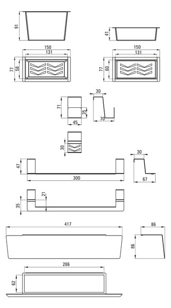 Deante Magnetic odkapávací miska ZZMK011O