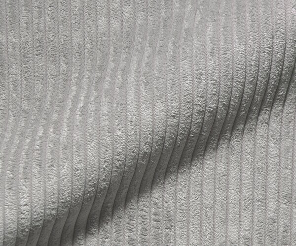 DELIFE Boxspring postel Dream-Well 120x200 cm manšestr stříbrná šedá s matrací a topperem