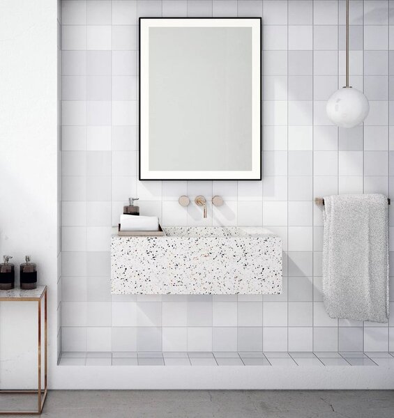 Sapho Sapho, GANO zrcadlo s LED osvětlením 60x80cm, černá