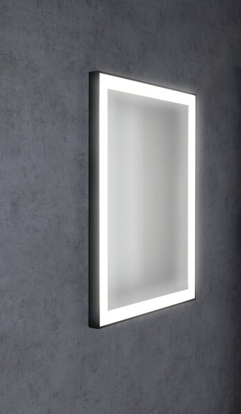 Sapho Sapho, GANO zrcadlo s LED osvětlením 60x80cm, černá