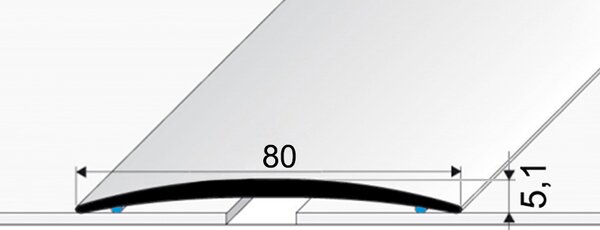 Přechodová lišta samolepicí 80mm dekor kov 200 cm, EFFECTOR Zlato 00