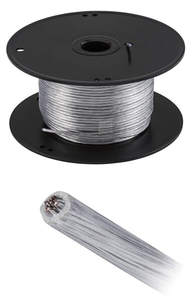 Paulmann 94590 CorDuo Cable lanko 100m cívka, průřez 2,5mm, transparentní