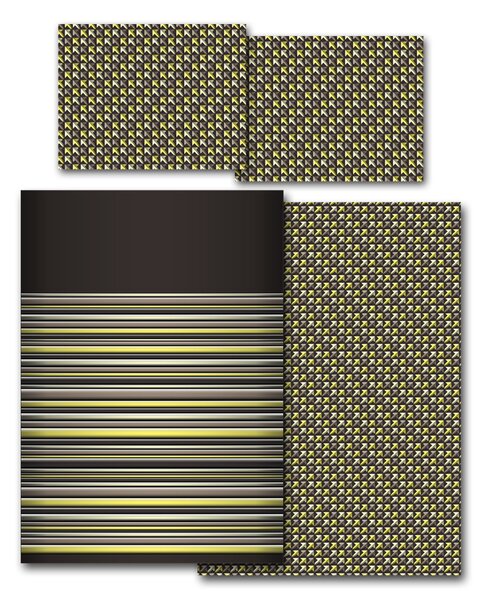 Povlečení Veba GEON tisk Šipky hnědá Velikost: 140x200 cm + 70x90 cm