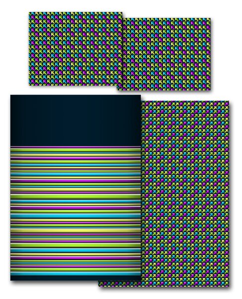 Povlečení Veba GEON Šipky multicolor Velikost: 140x200 cm + 70x90 cm