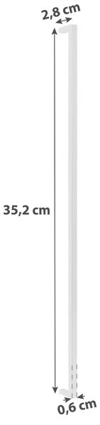 ÚCHYTKA NA NÁBYTEK, černá, 2,8/35,2/0,6 cm Hom`in - Šatní skříně