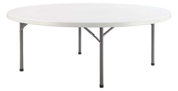 TENTino Skládací stůl průměr 152 cm, bílý, STL152K
