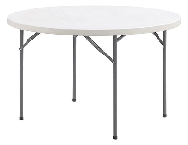 TENTino skládací stůl průměr 120 cm, bílý, STL120K