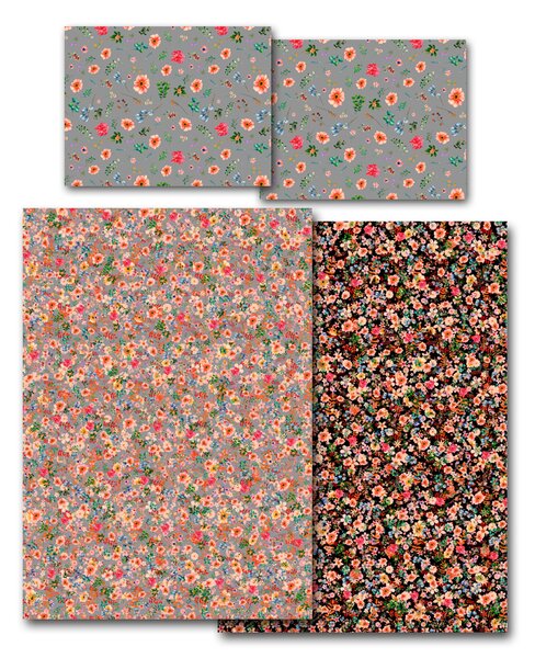 Povlečení Veba GEON tisk Magické kvítí Velikost: 140x200 cm + 70x90 cm