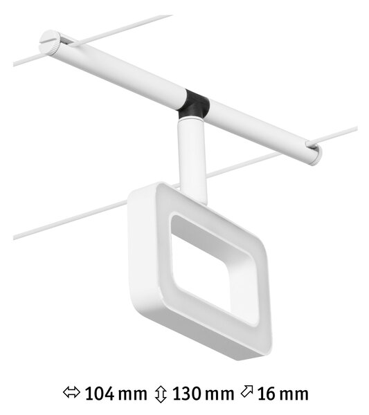 Paulmann 94484 CorDuo Frame, spot lankového systému 4,8W 3000K, bílá/chrom