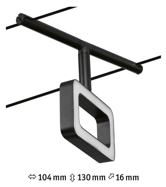 Paulmann 94486 CorDuo Frame, spot lankového systému 4,8W 3000K, černá/chrom