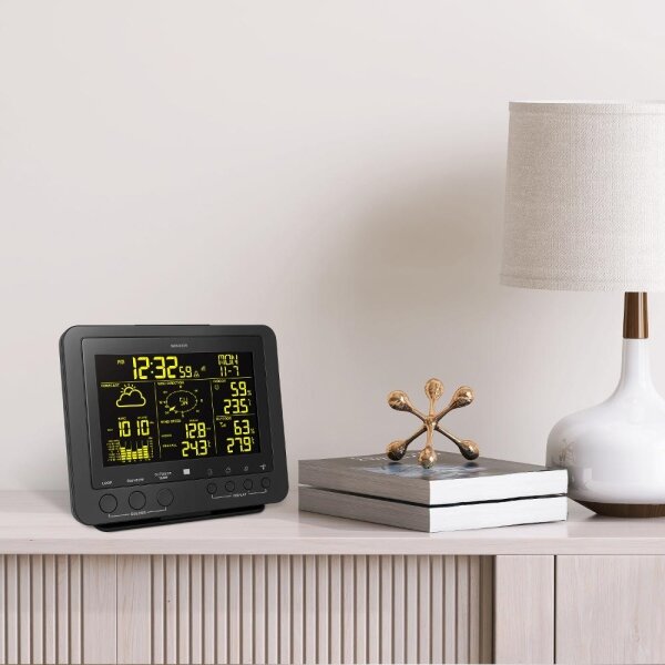 Sencor - Profesionální meteostanice s barevným LCD displejem 5V/1xCR2032