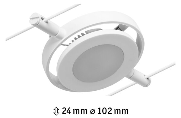 Paulmann 94417 CorDuo RoundMac, spot lankového systému, 4,5W LED 3000K, bílá