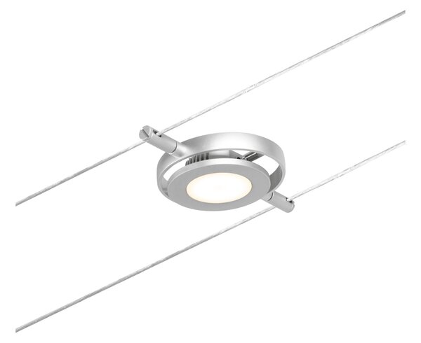 Paulmann 94415 CorDuo RoundMac, spot lankového systému, 4,5W LED 3000K, matný chrom/chrom