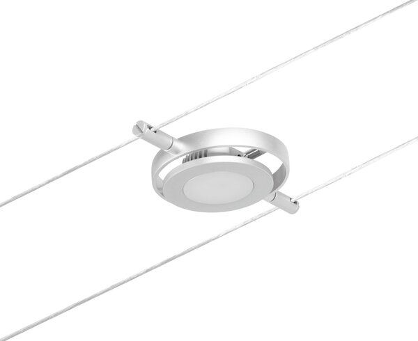 Paulmann 94415 CorDuo RoundMac, spot lankového systému, 4,5W LED 3000K, matný chrom/chrom