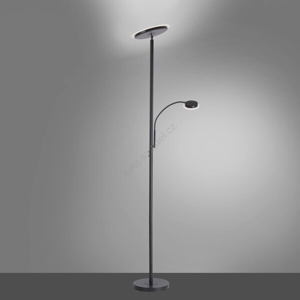 JUSTLIGHT Stojací LED lampa HANS, 22W, v. 193 cm, stmívatelná