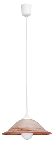 Rabalux ALABASTRO 3955 závěsné svítidlo 1x60W | E27 | IP20 | 31cm - bílý mramor