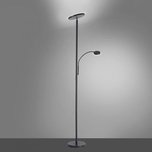 JUSTLIGHT Stojací LED lampa HANS, 22W, v. 193 cm, stmívatelná