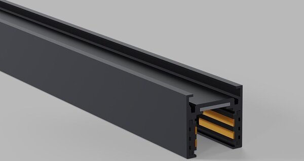 LED2 6529903 Mag low track 48V, černá kolejnice pro magnetický systém, DALI, 200cm