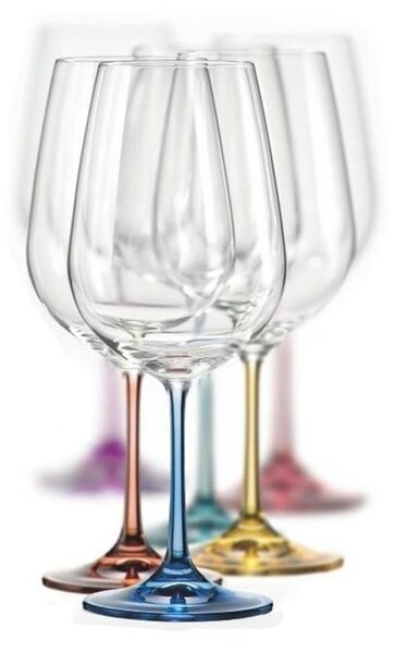 Bohemia Crystal Sklenice na červené víno Spectrum 550ml (set po 6 ks)