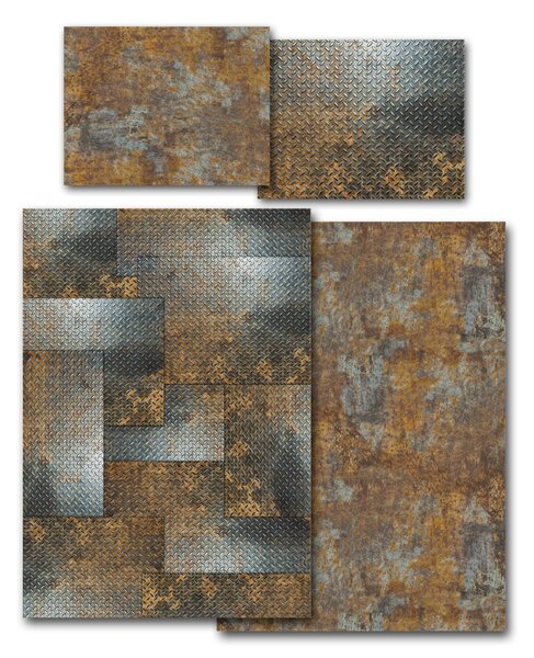 Povlečení Veba GEON tisk Rusty metal Velikost: 140x200 cm + 70x90 cm