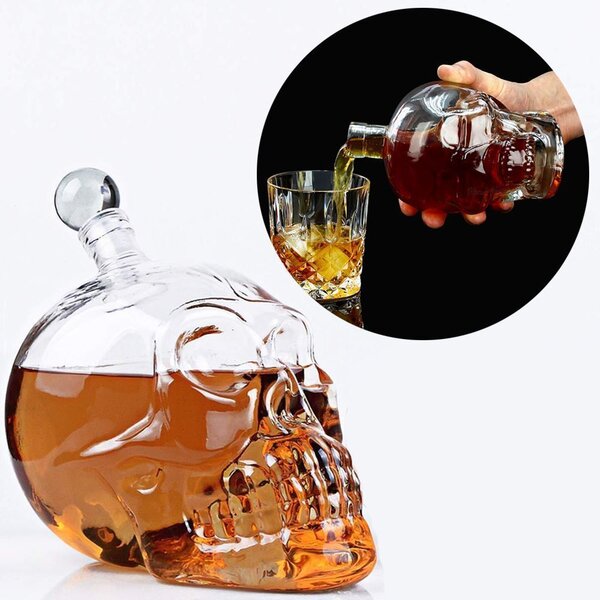 Karafa křišťálová lebka 400 ml