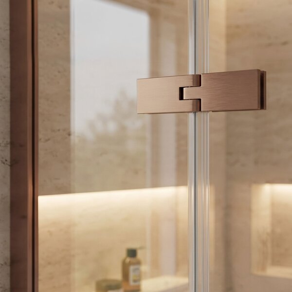 Sprchový kout Rea Bruno 90x90 Brush Copper