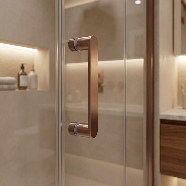 Sprchový kout Rea Bruno 90x90 Brush Copper