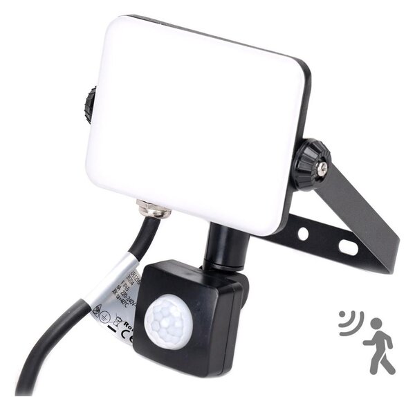 Aigostar - LED Reflektor se senzorem LED/20W/230V 4000K IP65 černá