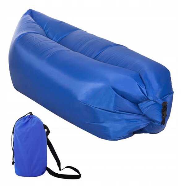 Nafukovací vak Lazy bag dvouvrstvý - modrý