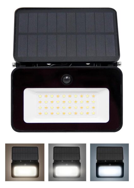Solight WL913-LED Stmívatelný solární reflektor se senzorem LED/6W/2200 mAh IP65