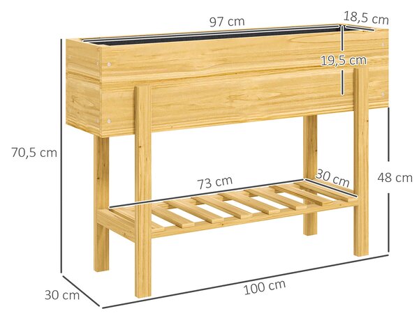 Aga Vyvýšený záhon 100x30x71 cm