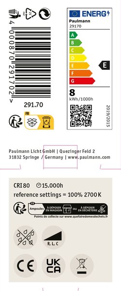 Paulmann 28752 bílá LED žárovka, 7W LED 2700K GU10 stmívatelná