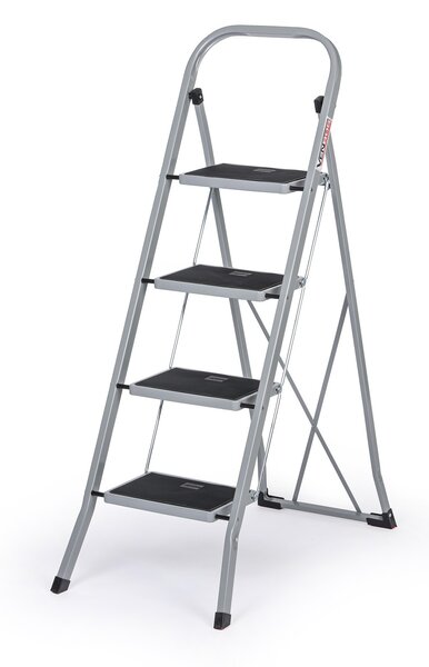 Ocelové skládací schůdky, 930 mm, 4 stupně
