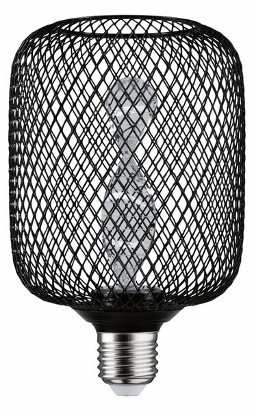 PAULMANN Kovic Glow Standard 230V LED žárovka Zyl E27 Helix 3,5W 1800K černá 290.82