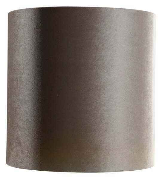 Sametové stínidlo Taupe válec 40/40/40