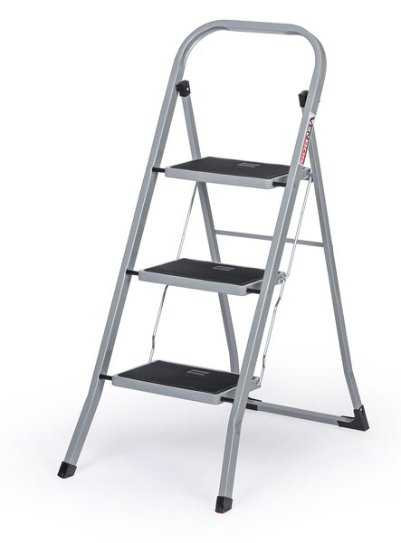Ocelové skládací schůdky, 710 mm, 3 stupně