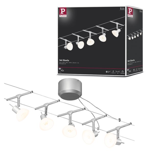 Paulmann 94136 Sheela, lankový systém max 5x10W LED 12V, 500cm