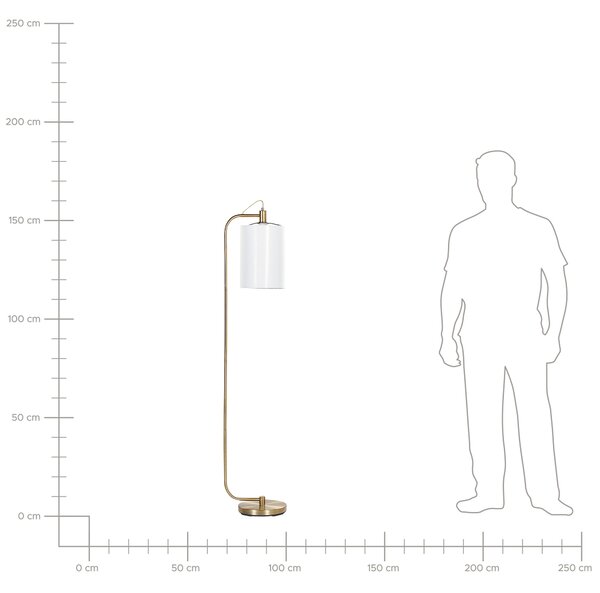 Stojací lampa LIBERIA Kov Měděná