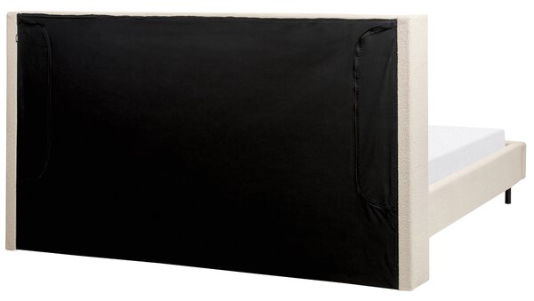 Postel Buklé VILLETTE 180 x 200 cm Béžová