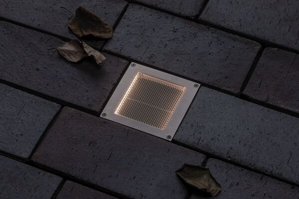 Paulmann Aron, zemní solární svítidlo se senzorem, 0,7W LED 3000K, 10x10cm, IP67