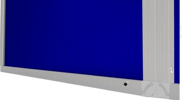 Allboards,Textilní modrá vitrína v hliníkovém rámu - 240x120 cm,SC2412FN